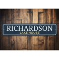 thumbnail image 1 of Lake House Last Name Novelty Decor, Metal Wall Sign - 4x18 Inches, 1 of 4