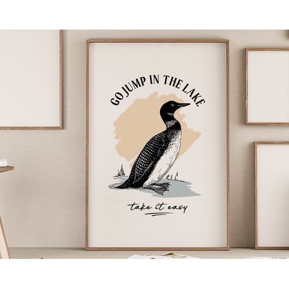 Lake House Print Kitchen Wall Art Lakehouse Decor Lake Home Wall Art Entryway Poster Fun Kitchen Dining Decor Family Lakehouse Gift Wall Art, Modern Wall Decor, 8x12 UNFRAMED