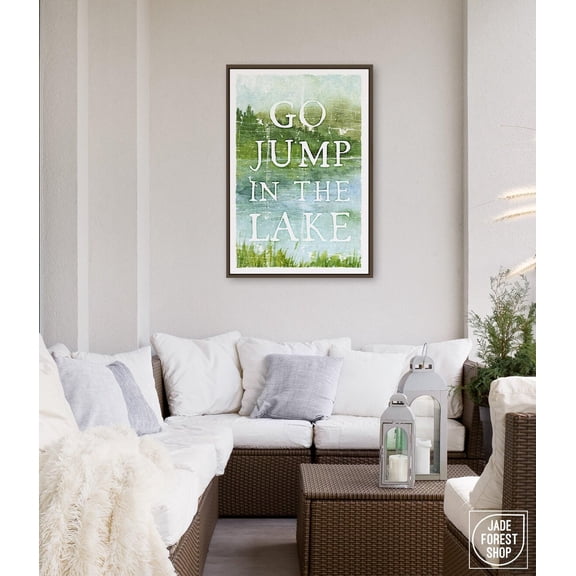 Lake House Print Rustic Cabin Wall Art, Unframed Paper Print