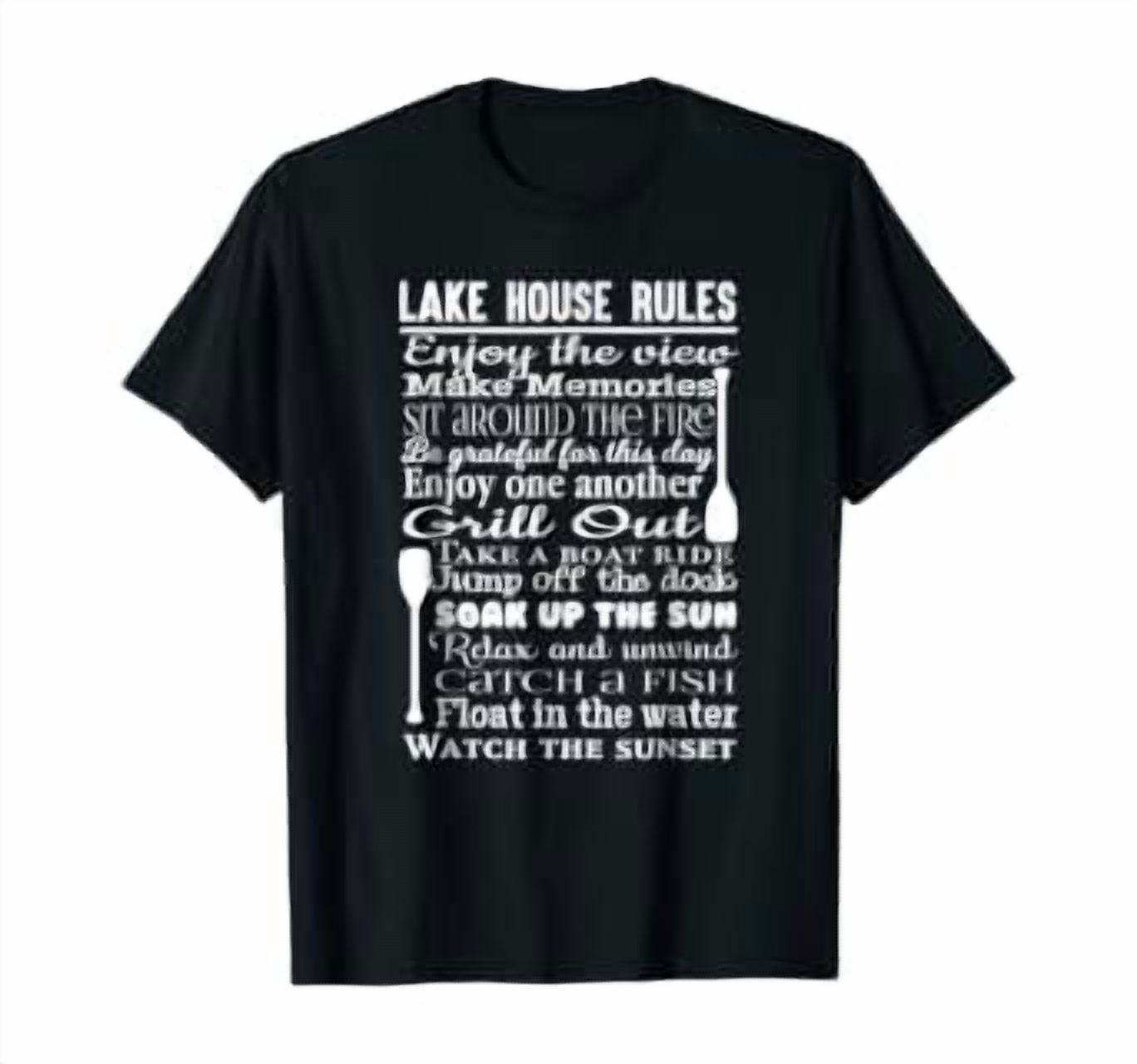 Lake House Rules For Outdoor Boat Camp Grill Phrase Suited To Casual ...