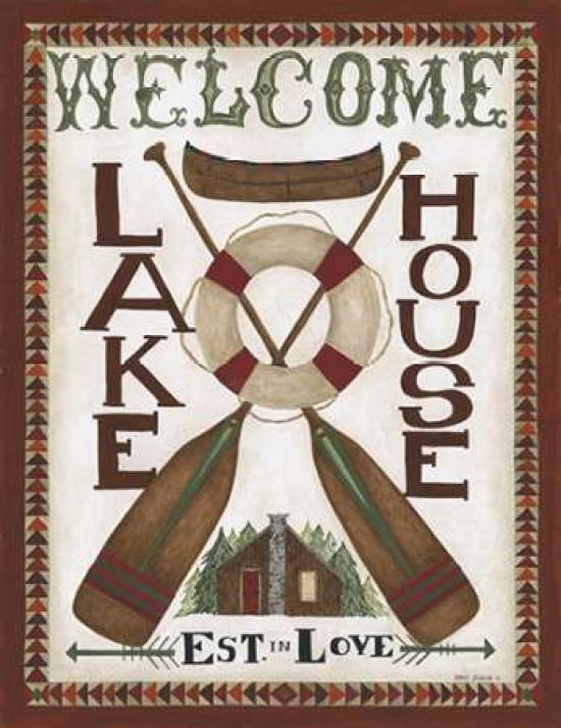 Lake House Welcome Canvas Art - Cindy Shamp (22 x 28)