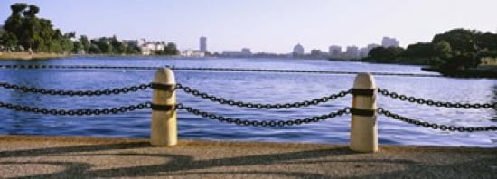 Lake In A City Lake Merritt Oakland California USA Canvas Art - Panoramic Images (36 x 13)