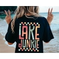 thumbnail image 1 of Lake Junkie T-Shirt, Retro Lake Life Design, Funny Fishing Vacation Shirt, Summer Lake Days Tee, 1 of 5