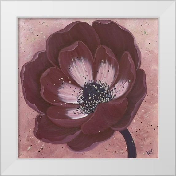 Lake, Kaye 15x15 White Modern Wood Framed Museum Art Print Titled - MOHAGONY ANEMONE II