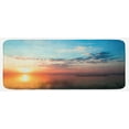 thumbnail image 1 of Lake Kitchen Mat, Dramatic Sunset with Cloudy Sky Above Dreamlike Twilight Scenery Colorful Horizon, Plush Decorative Kitchen Mat with Non Slip Backing, 47" X 19", Multicolor, by Ambesonne, 1 of 1