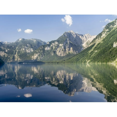 Art.com Lake Koenigssee, Nationalpark Berchtesgaden, Bavaria, Germany. Photographic Print by Martin Zwick, 16" x 12"