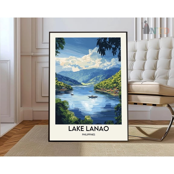 Lake Lanao Poster, Lake Lanaolake Lanao Print, Lake Lanao Photo, Lake Lanao Poster Print, Lake Lanao Philippines, Lake Lanao Gift Wall Art, Modern Wall Decor, 8x12 UNFRAMED