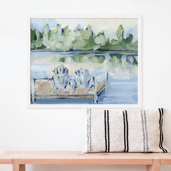 Lake Landscape Artwork Adirondack Dreams, Unframed Paper Print