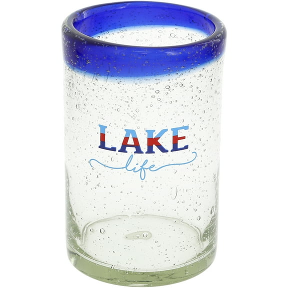Pavilion Gift Company - Lake Life - 15 oz Bubble Glass