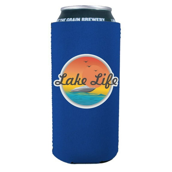 Lake Life 16 oz. Can Coolie (Royal Blue)