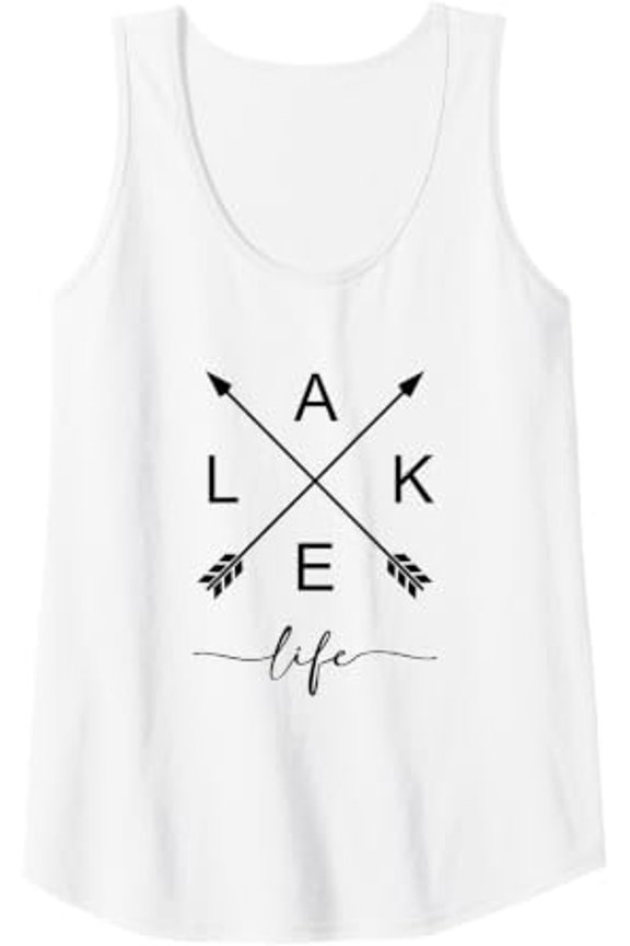 Lake Life Arrows Graphic Tank Top Size S-3XL