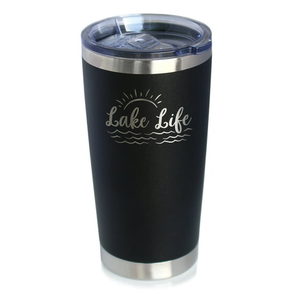 Bevvee Insulated Travel Tumbler 20 oz Lake Life Lake Enthusiast Gifts Tumblers