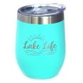 thumbnail image 1 of Bevvee Insulated Wine Tumbler 12 oz Lake Life Lake Enthusiast Gifts Tumblers, 1 of 4