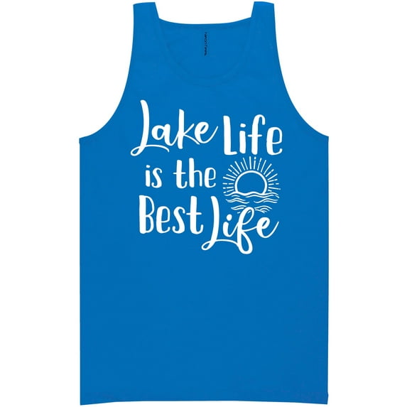 Lake Life Is The Best Life Neon Tank Top