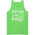 thumbnail image 1 of Lake Life Is The Best Life Neon Tank Top, 1 of 1