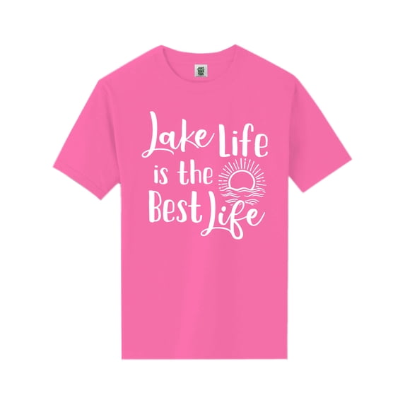 Lake Life Is The Best Life Short Sleeve Neon T-Shirt