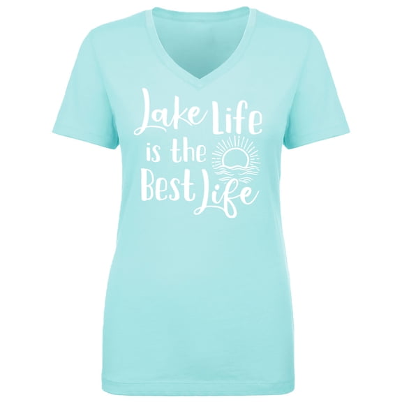 Lake Life Is The Best Life Womens V-Neck T-Shirt