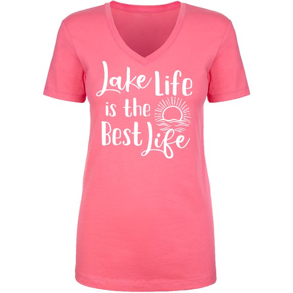 Lake Life Is The Best Life Womens V-Neck T-Shirt