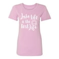 thumbnail image 1 of Lake Life Is The Best Life Womens crewneck tee, 1 of 3