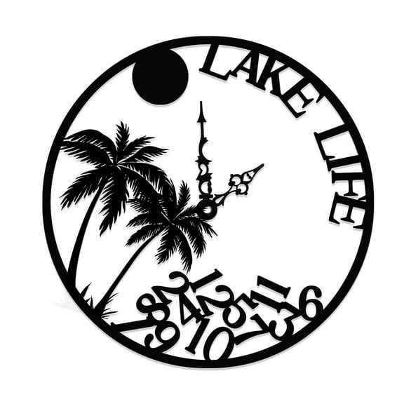 Lake Life Metal Home Decor Sign Decorative Lake House Cabin Sign Outdoor Sign Lake House Sign Lake House Decor Metal River House Sign Metal Art Wall Sign 12x12 In