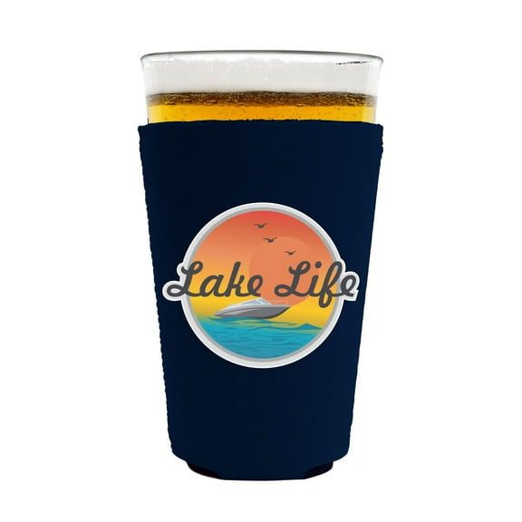 Lake Life Pint Glass Coolie (Navy)