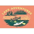 thumbnail image 1 of Lake Life Series, Lake Adventures, Dock (24x36 Giclee Gallery Art Print, Vivid Textured Wall Decor), 1 of 3