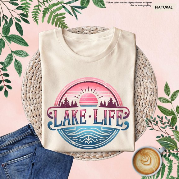 Lake Life Shirt, Lake Shirt, Lake House, Lake Lover Shirt, Lake Camping Shirt, Lake Vacation Tee, Summer Family Shirt, Summer Vibes Tee All Size S-5Xl