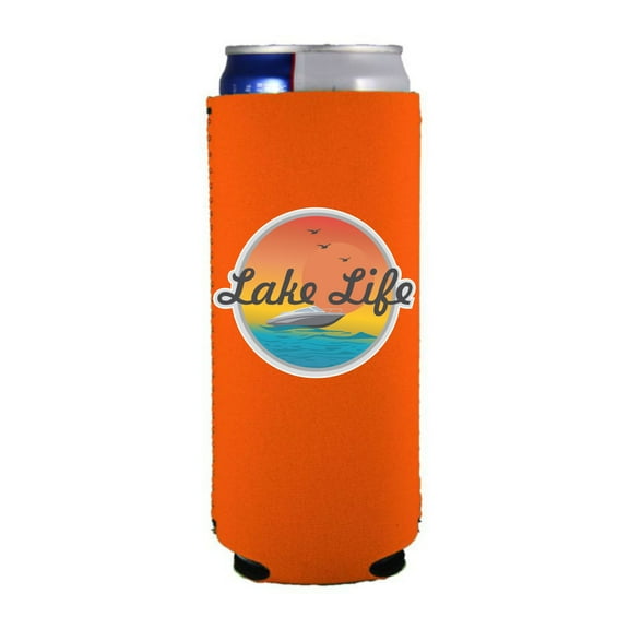 Lake Life Slim Can Coolie (Orange)