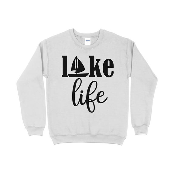 Lake Life Sweatshirt, Lake Vacation Shirt, Lake House, Family Lake Shirt, (Ash, L)