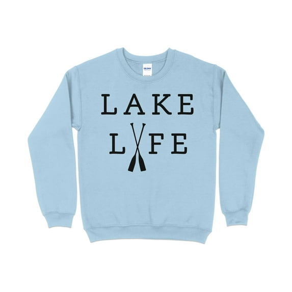 Lake Life Sweatshirt, Lake Vacation Shirt, Lake House, Family Lake Shirt, (LightBlue, M)