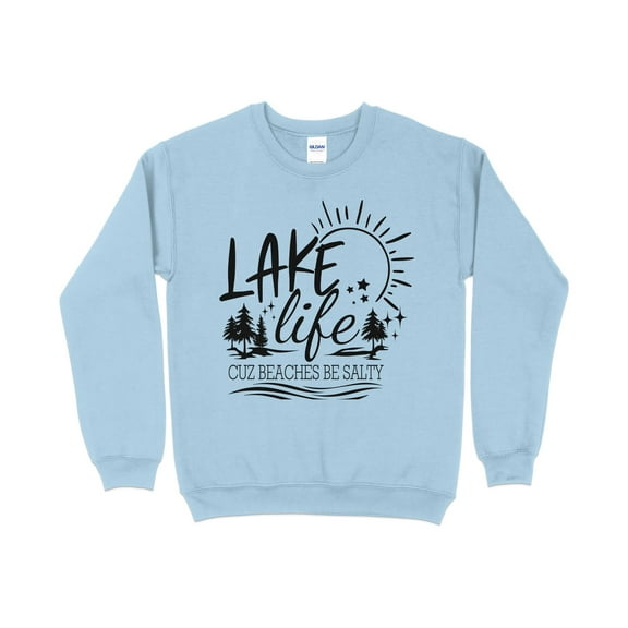 Lake Life Sweatshirt, Lake Vacation Shirt, Lake House, Family Lake Shirt, (LightBlue, S)
