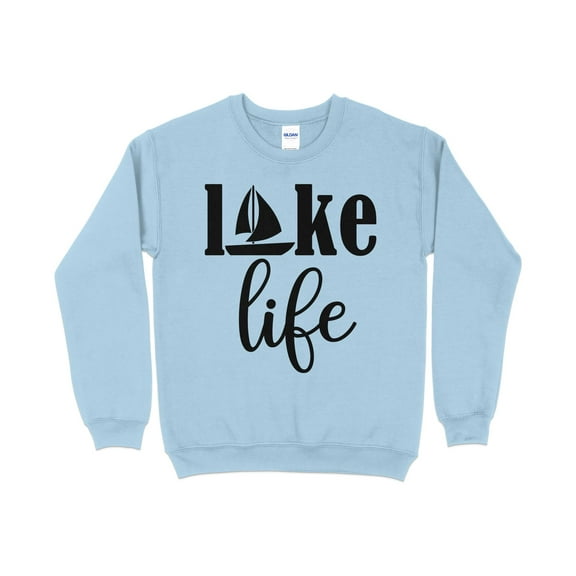 Lake Life Sweatshirt, Lake Vacation Shirt, Lake House, Family Lake Shirt, (LightBlue, S)