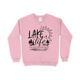thumbnail image 1 of Lake Life Sweatshirt, Lake Vacation Shirt, Lake House, Family Lake Shirt, (LightPink, 3XL), 1 of 10
