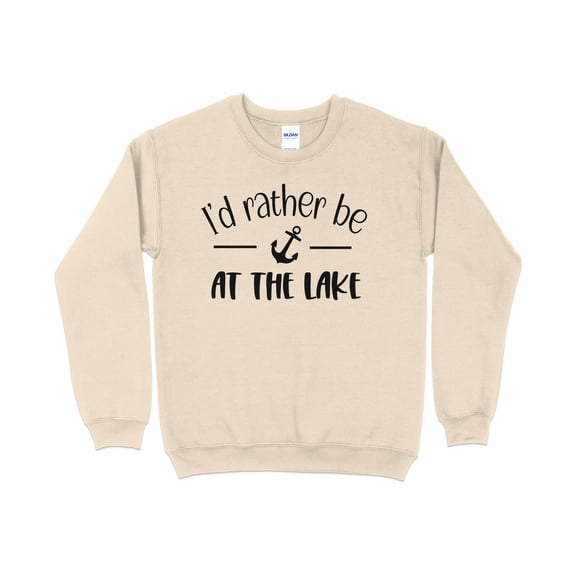 Lake Life Sweatshirt, Lake Vacation Shirt, Lake House, Family Lake Shirt, (Sand, L)