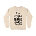 thumbnail image 1 of Lake Life Sweatshirt, Lake Vacation Shirt, Lake House, Family Lake Shirt, (Sand, M), 1 of 10
