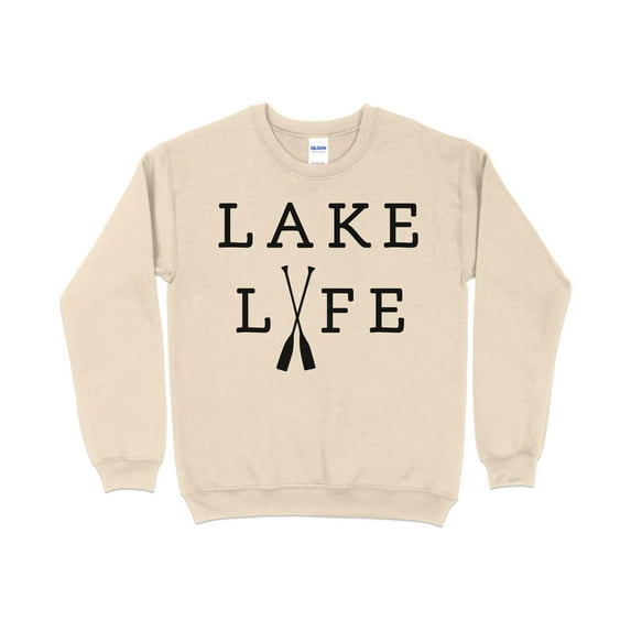 Lake Life Sweatshirt, Lake Vacation Shirt, Lake House, Family Lake Shirt, (Sand, S)