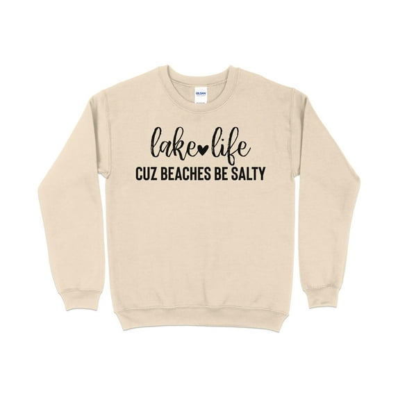 Lake Life Sweatshirt, Lake Vacation Shirt, Lake House, Family Lake Shirt, (Sand, S)