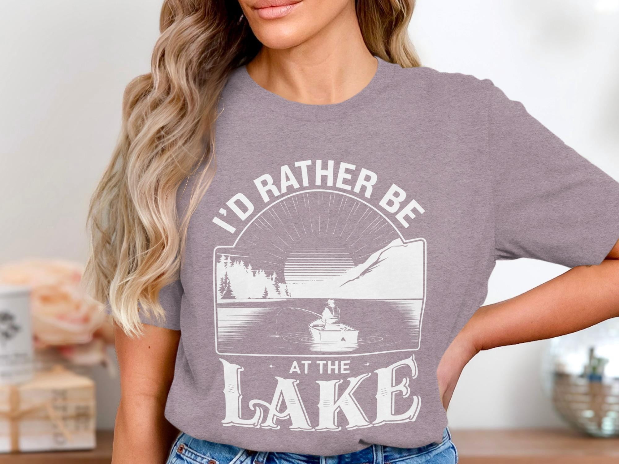 Lake Life T-Shirt: Fishing Lover Gift, Outdoor Nature Tee, Vintage