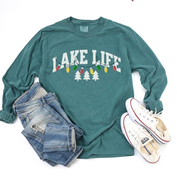 Lake Life Tee, Unisex Long Sleeve Lake T-Shirt, Lake Lover , Family Shirts, Ed Tee