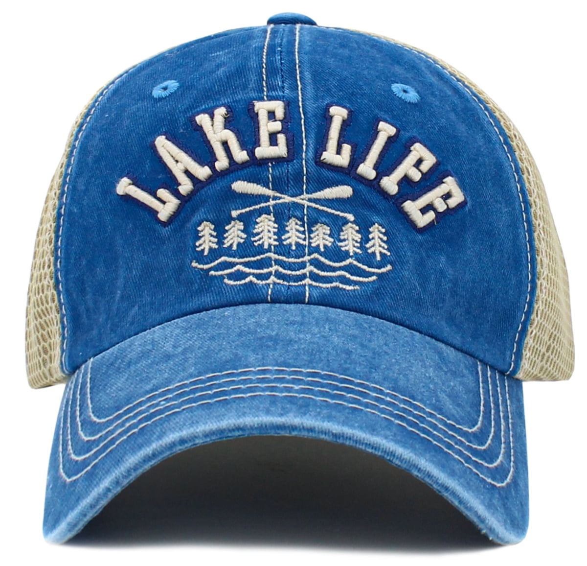 Metallic Gold Animal Emblem PU Leather Trucker Cap - Adjustable Snapback, Mesh Back