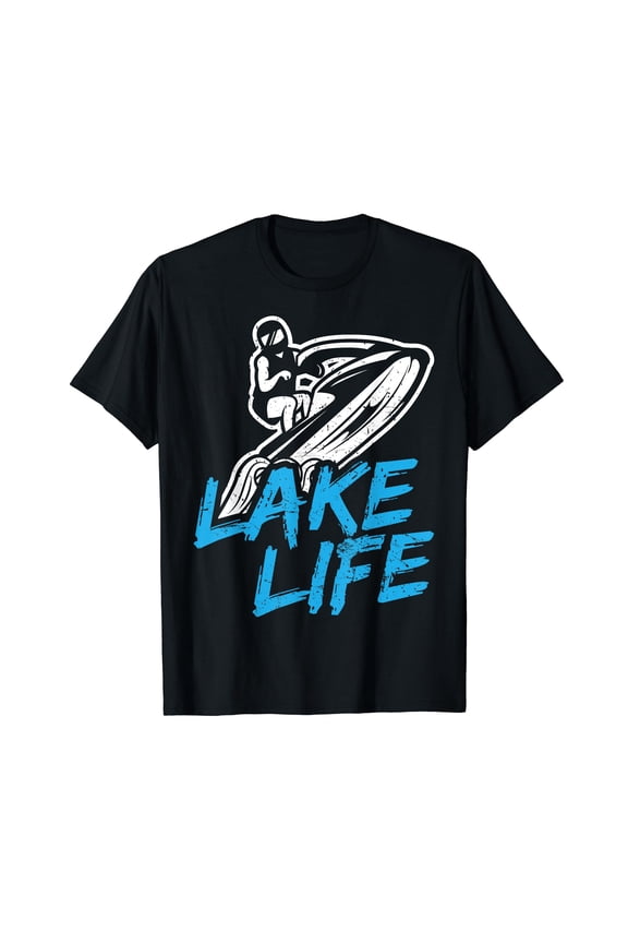 Lake Life Water Sports Jet-Ski T-Shirt T-Shirt