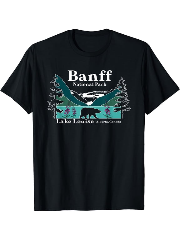 Lake Louise Alberta Banff National Parks Canada Bear T-Shirt