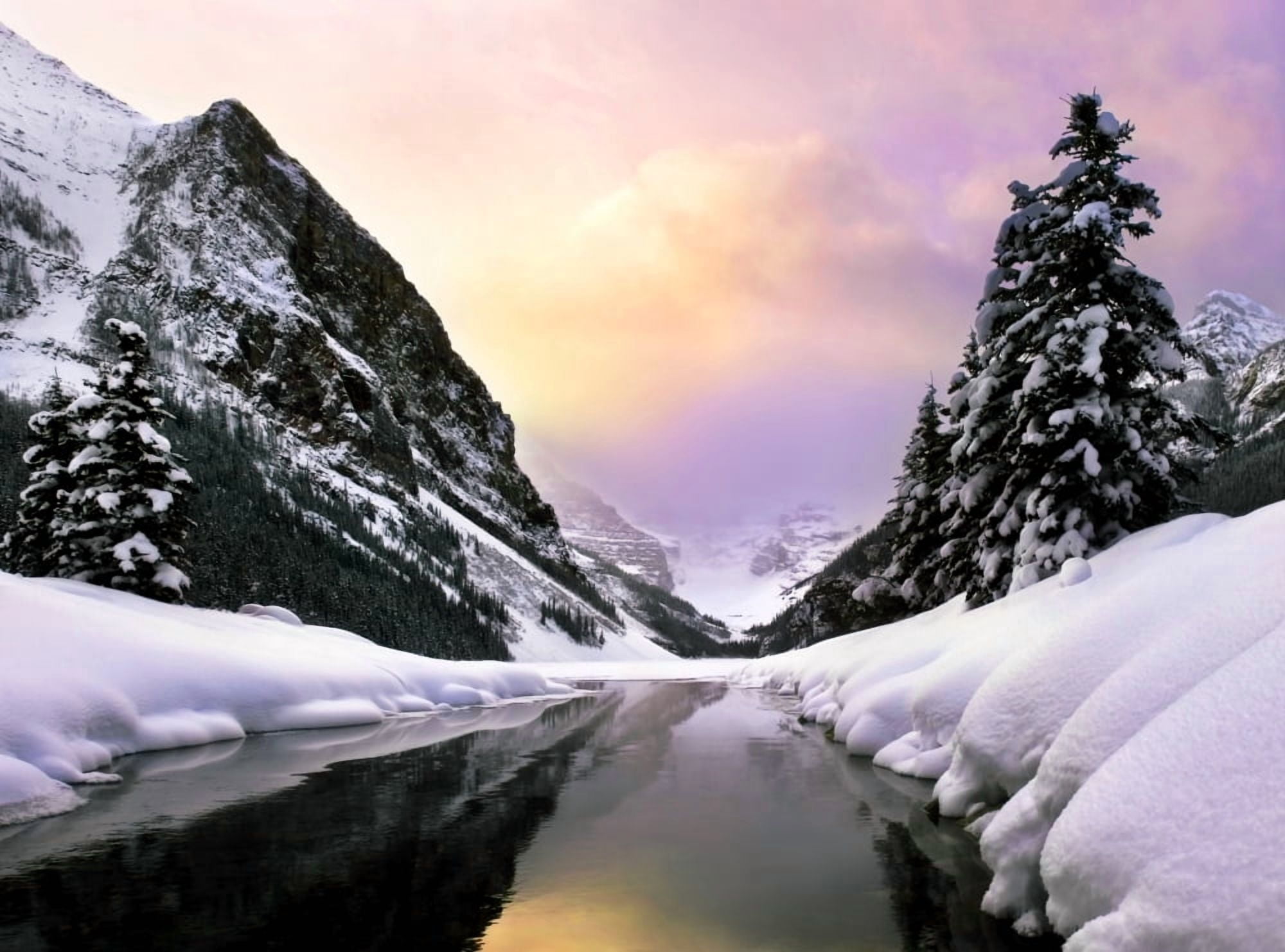 Lake Louise Banff National Park Alberta Canada Canvas Art - Chris and Kate Knorr  Design Pics (17 x 13)