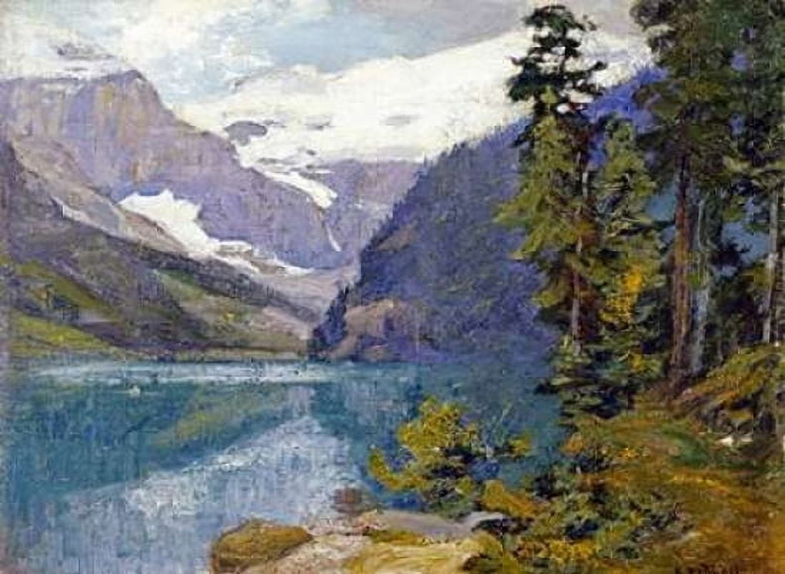 Lake Louise British Columbia Canvas Art - Edward Henry Potthast (18 x 24)