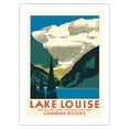 thumbnail image 1 of Lake Louise Canada - Canadian Rockies - Canadian Pacific Hotel - Vintage Travel Poster by Charles James Greenwood c.1935 - Bamboo Fine Art 290gsm Paper Print (Unframed) 24x32in, 1 of 4