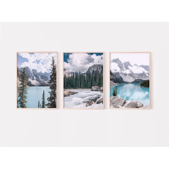 Lake Louise Canada Nature Banff National Park Modern Decprints Poster ...