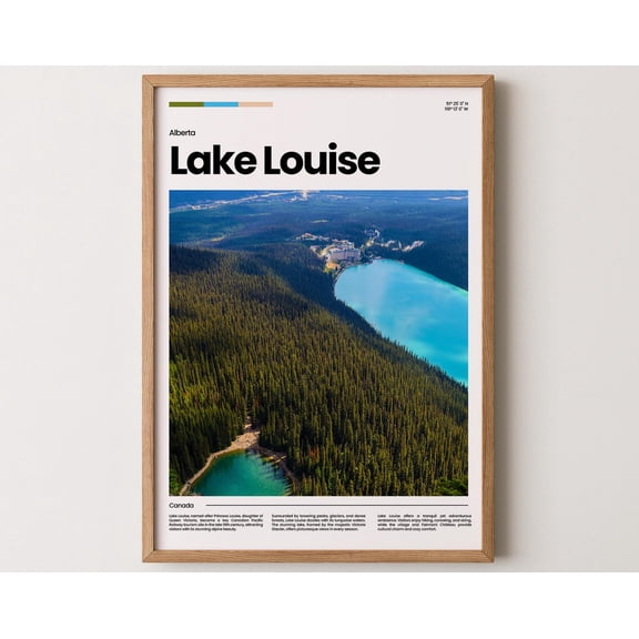 Lake Louise Poster, Lake Louise Print, Lake Louise Photo, Lake Louise Art, Canada Poster, Canada Print, Travel Poster Gift, 12x18 UNFRAMED