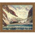 thumbnail image 1 of Lake Lovitel 34x28 Large Gold Ornate Wood Framed Canvas Art by Maxime Maufra, 1 of 2