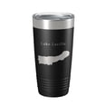 thumbnail image 1 of Lake Lucille Map Tumbler Travel Mug Insulated Laser Engraved Coffee Cup Alaska 20 oz Black, 1 of 5