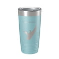 thumbnail image 1 of Lake Maloya Map Tumbler Travel Mug Insulated Laser Engraved Coffee Cup New Mexico Colorado 20 oz Light Blue, 1 of 1